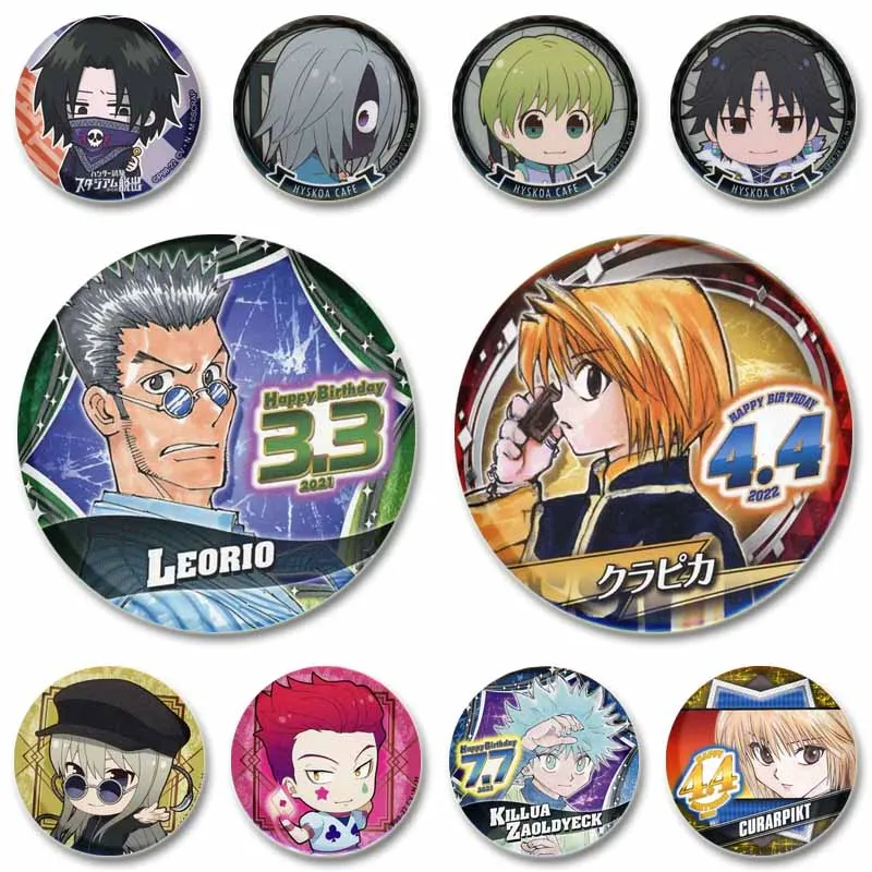Булавки HUNTER x из пластика Hisoka Gon Killua Leorio