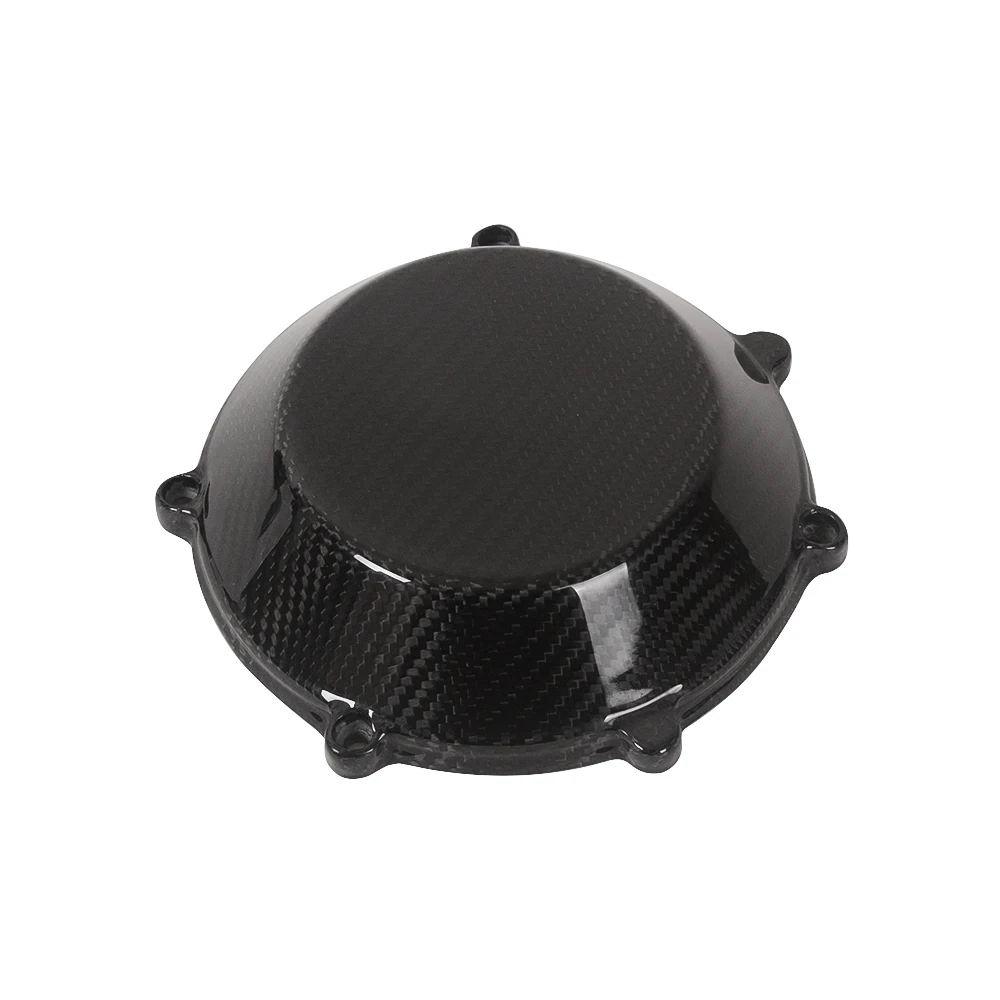 

Крышка сцепления для Ducati (двигателя с воздушным охлаждением 4 в), из углеродного волокна, глянцевая крышка двигателя мотоцикла