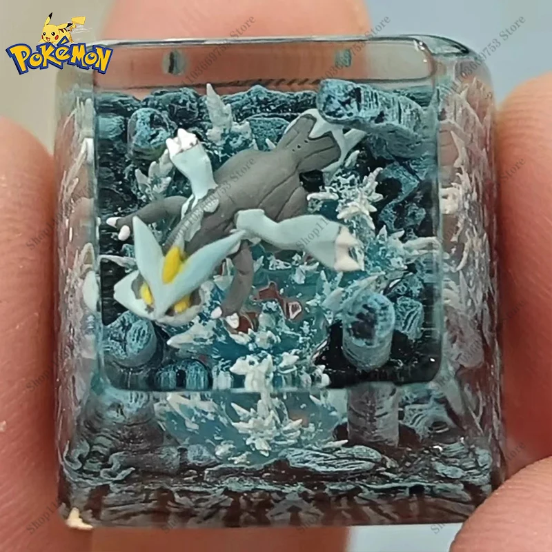 Колпачок для ключей из смолы Pokemon Tao Trio Reshiram Zekrom Kyurem Groudon Kyogre Rayquaza индивидуальная