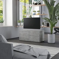 tv media television entertainment stands cabinet table concrete gray 31 5x13 4x14 1 chipboard