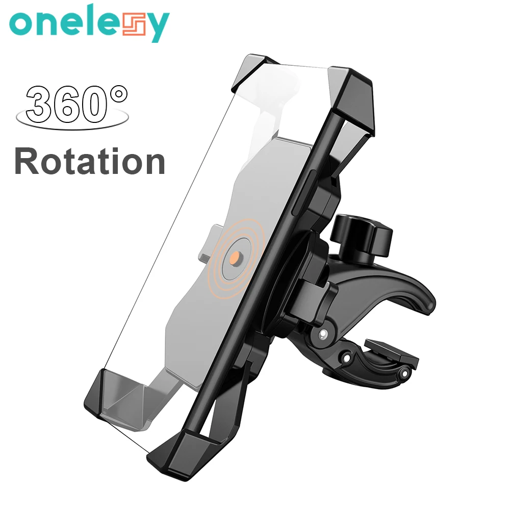

Onelesy Bike Phone Holder 360 Degree Rotation Mobile Phone Holder for Motorcycle Universal Bicycle Handlebar Phone Stand Mount