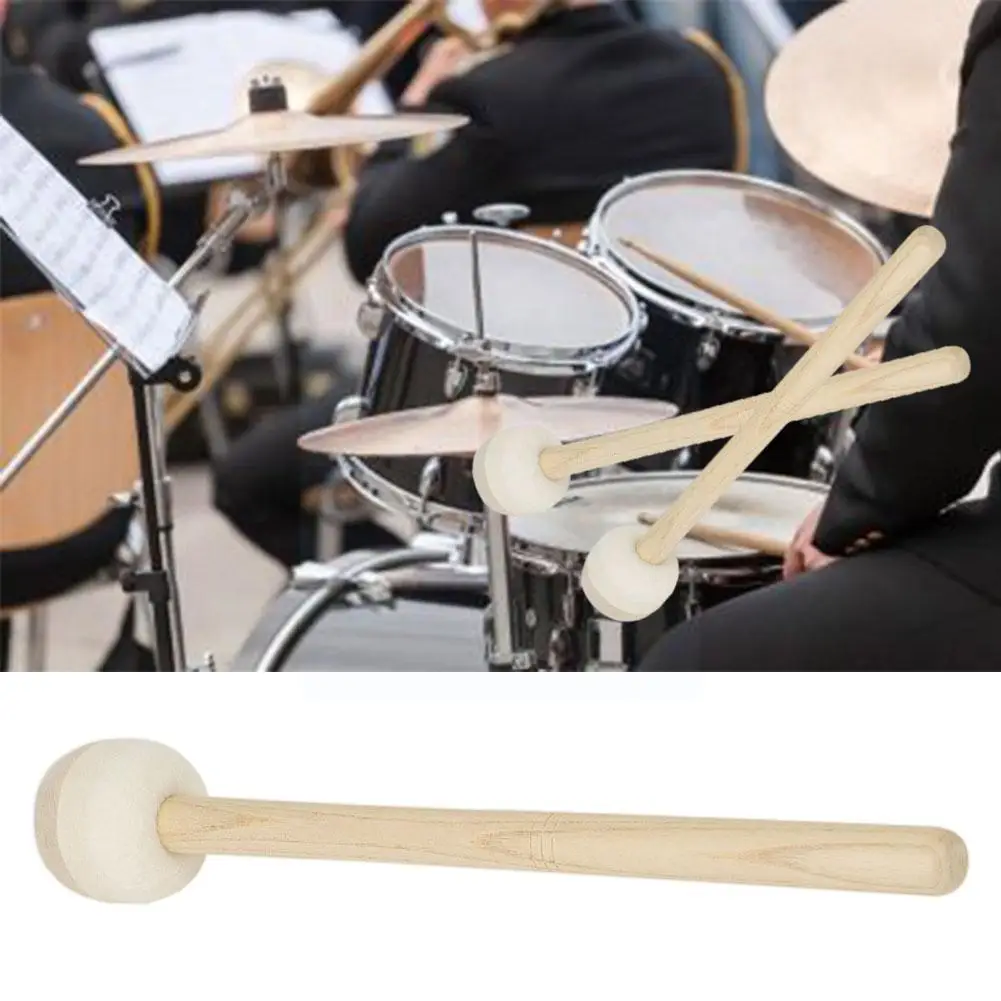 

1 Pcs Army Drumsticks Marching Drums Small Army Drum Drums Sticks Wool Timpani Drums Wooden Felt Hammer Drums H9m5