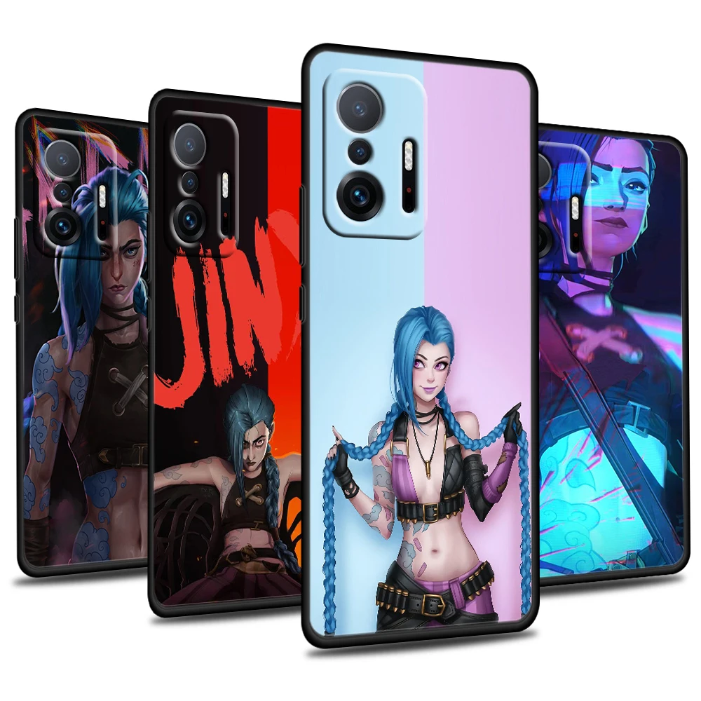 

Arcane Jinx League-of-Legends For Xiaomi Mi A1 A2 A3 Mix 3 Poco F1 Mi 5 6 8 9 SE Pro Play Lite Silicone Soft Black Phone Case
