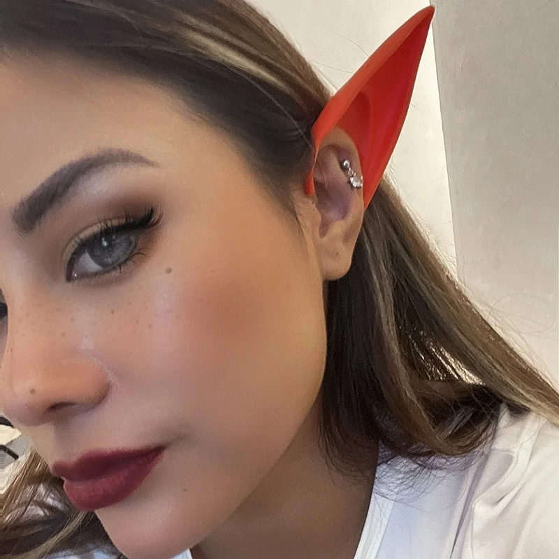 

Новые креативные силиконовые забавные серьги-клипсы для Хэллоуина с эльфом, милые крутые серьги без проколов для женщин и девушек, модные у...