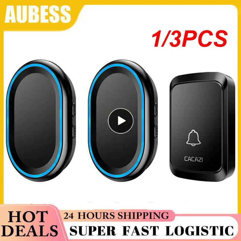 

1/3PCS Wireless Doorbell Outdoor Welcome Ring Chime Door Bell Music Melody Remind Smart Home Security Alarm EU UK US Plug