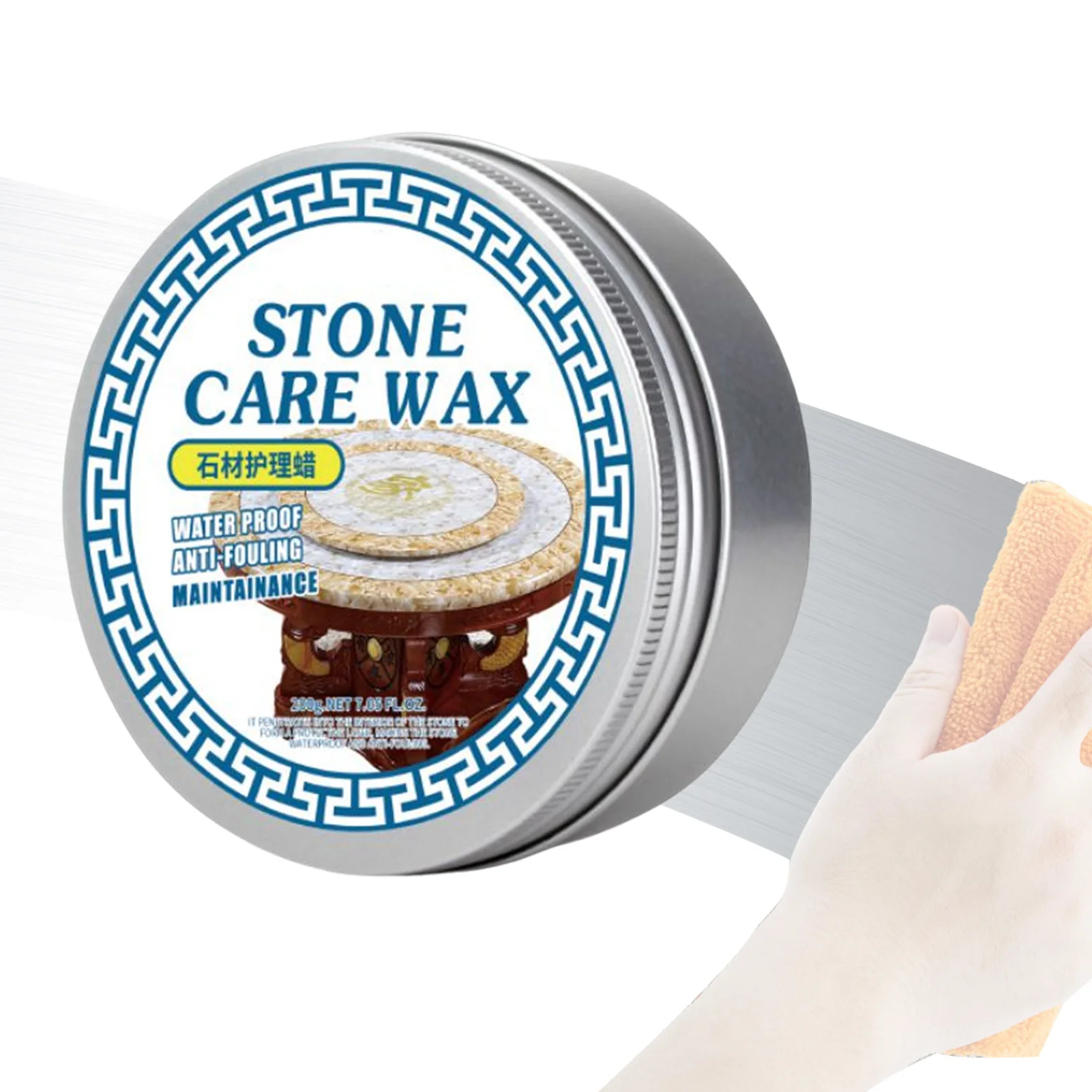 

Stone Wax Polish 200g Stone Maintenance Wax Tile Care Product For Easy Maintenance Countertop Marble Stone Floors Stone