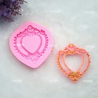 silicone fondant resin mold frame lace diy pastry cake decorating plaster tools kitchen baking accessories fashion design