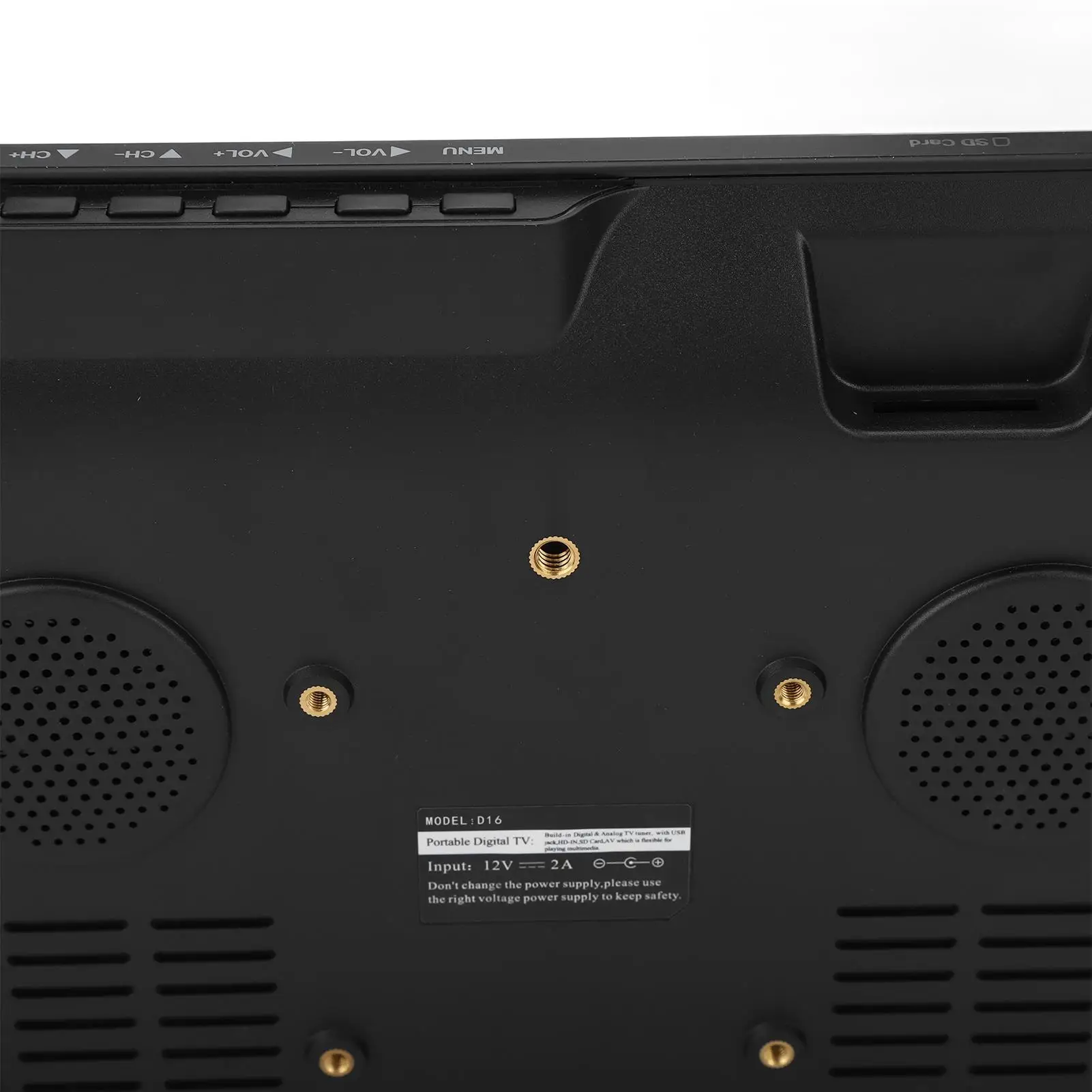 16-дюймовый портативный аналоговый телевизор 1080P HD ATSC — широкоэкранный ЖК-монитор