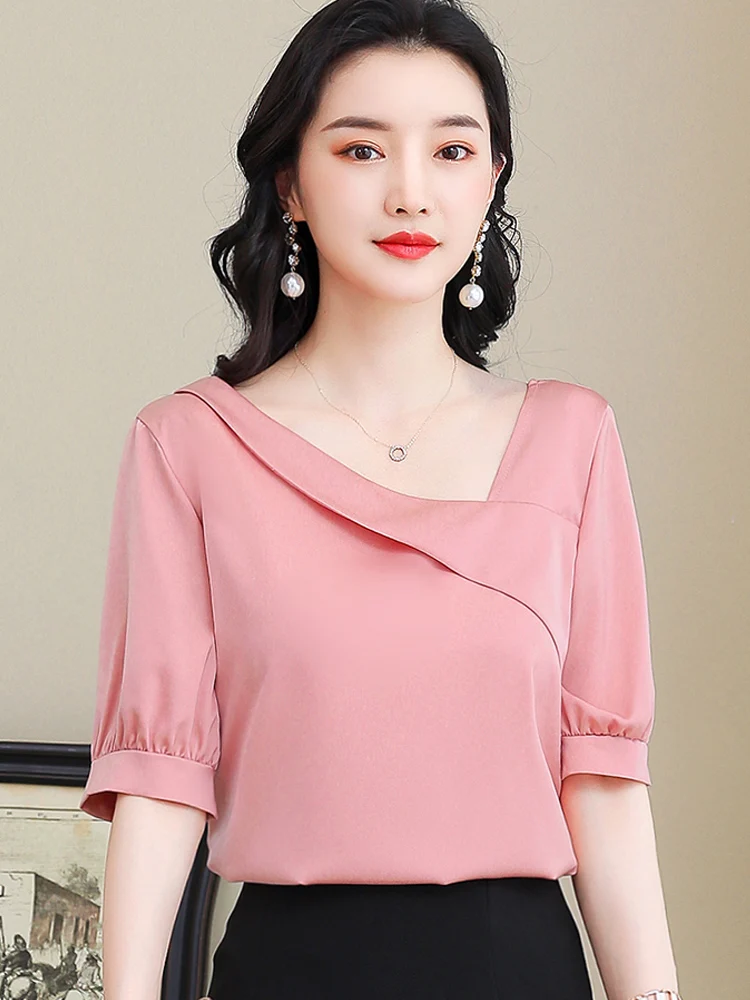 

Summer Blouse Women Short Sleeve Ruffles Chiffon Blouse Shirt Women Tops Blusas Mujer De Moda 2023 Verano Blouses Shirts G269
