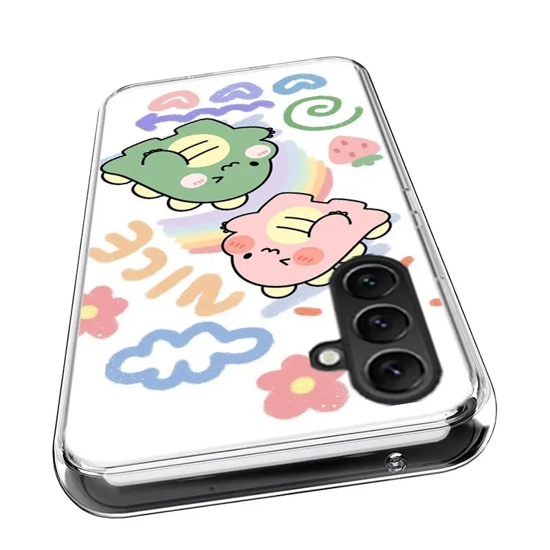 Cartoon Dinosaur Phone Case Samsung A02S A03S A13 A23 A33 A52S A12 A22 A32 Galaxy A51 A71 A41 A21 A31 A53 A73 A11 A01 A42 A72 Co