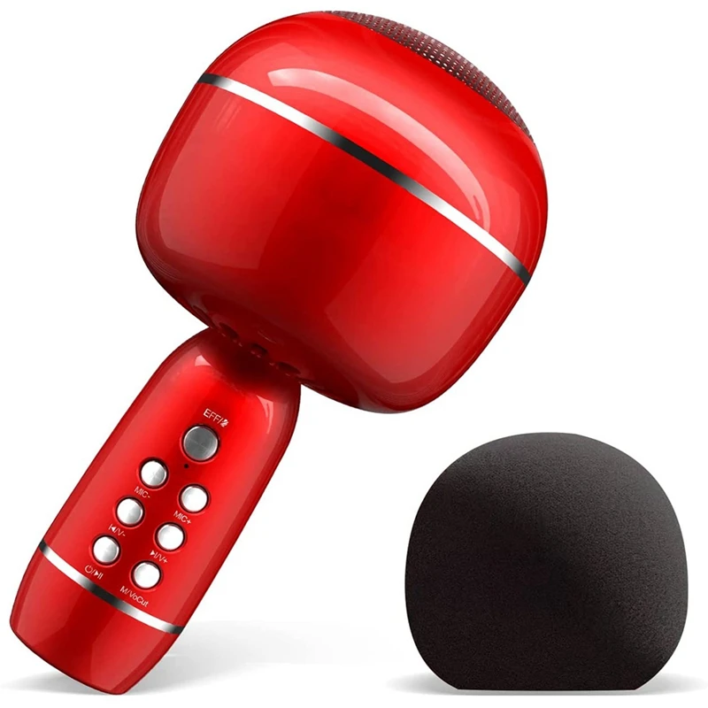 

Беспроводной Bluetooth караоке-микрофон с динамиком, ручные караоке-микрофоны для детей и взрослых, караоке-машина