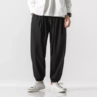 harajuku style solid color pants man loose vintage harem pants male large size sweatpants new 5xl 2021 causal baggy pants men