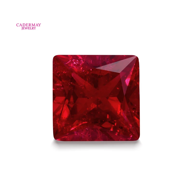 С включением и маленькими трещинами Рубин 4–12 мм Форма принцессы Голубь