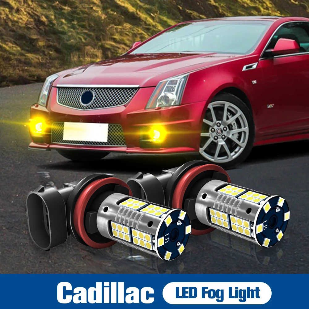 

2pcs LED Fog Light Lamp Blub H11 Canbus Error Free For Cadillac CTS 2008-2015