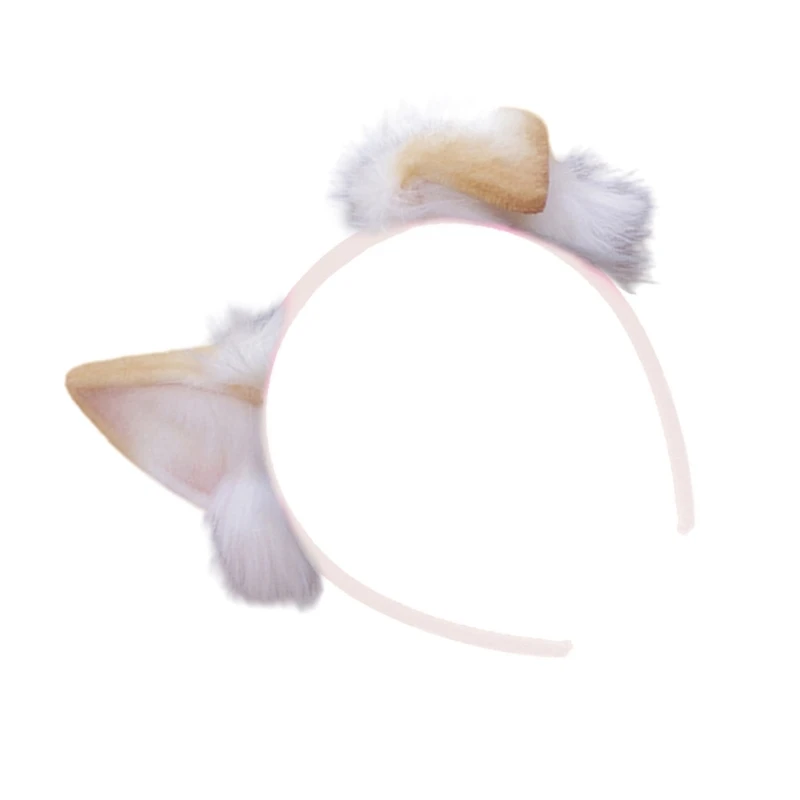 SZL повязка на голову с собачьими ушками обруч для волос в стиле аниме Хэллоуин