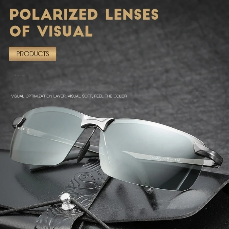 

Photochromic Sunglasses Polarized Driving Chameleon Glasses Change Color Sun Glasses Day Night Vision Driver's Eyewear