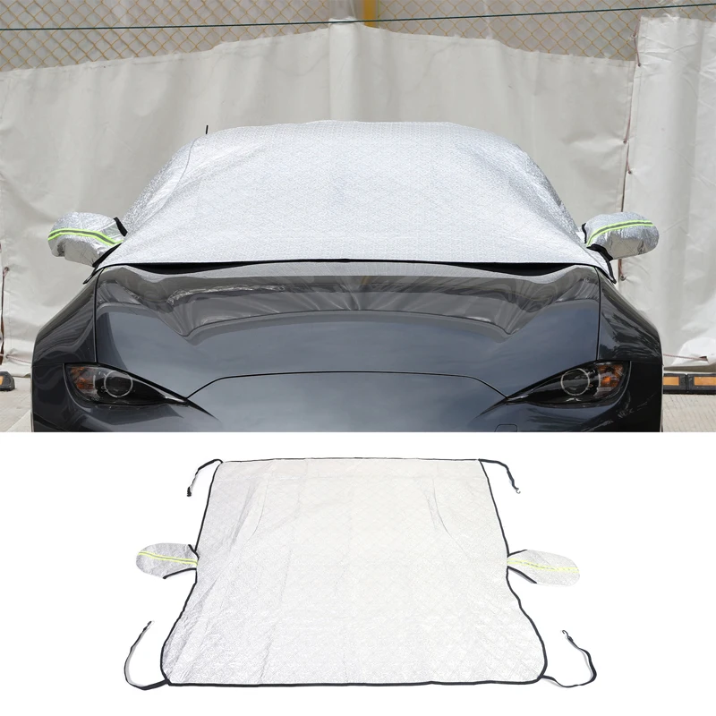 

For Mazda MX-5 ND 2016-2023 Car Windshield Snow Anti Frost Cover Windproof Winter Ice Snow Shield Trim Exterior Accessories