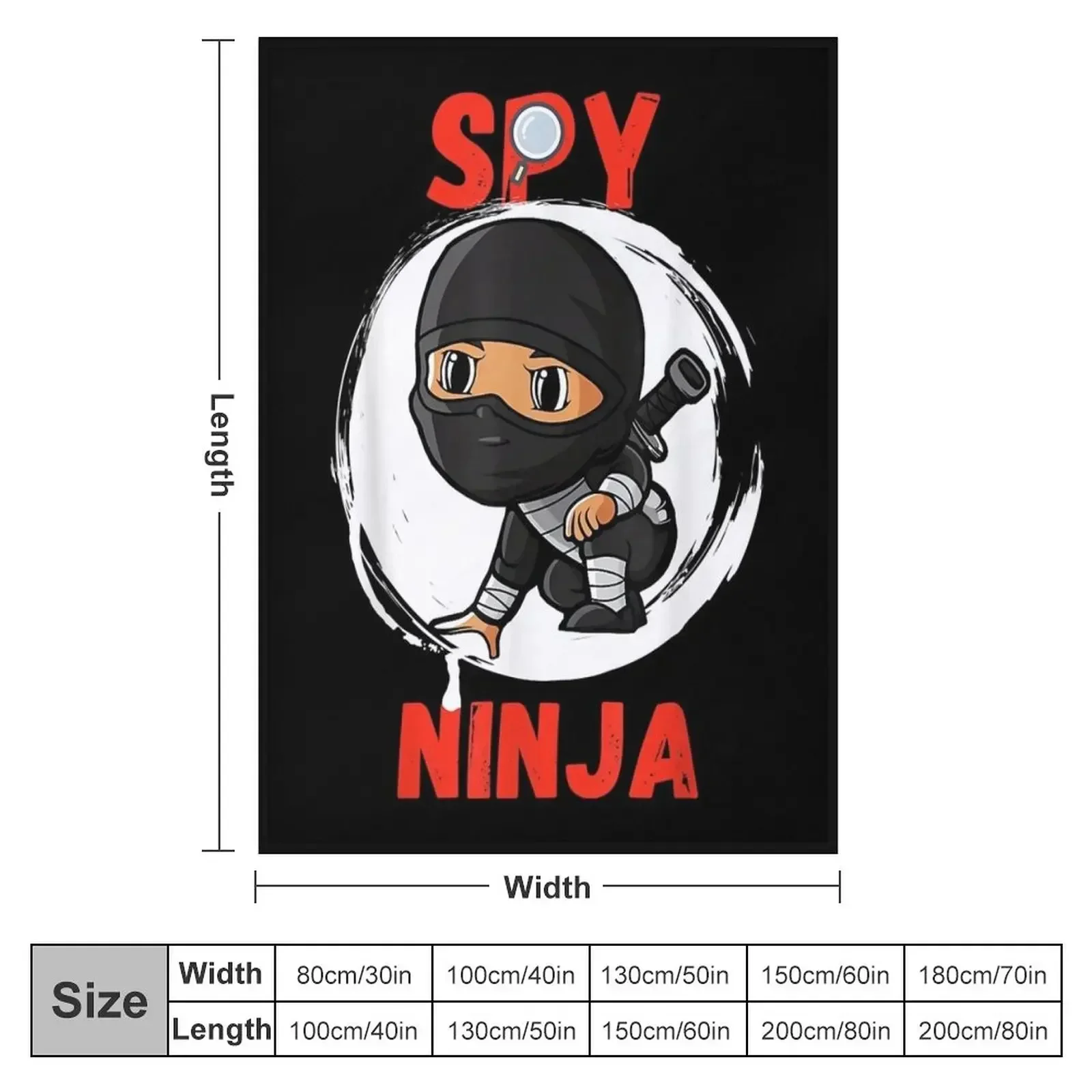 Крутой шпионский игровой ниндзя геймерский мальчик девочка дети накидка