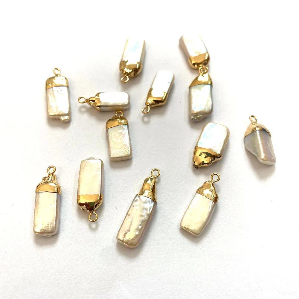 

1pcs Square Baroque Natural Freshwater Pearl Fine Jewelry for Fashion Ladies DIY Making Earrings Necklace Accessories 10-30mm