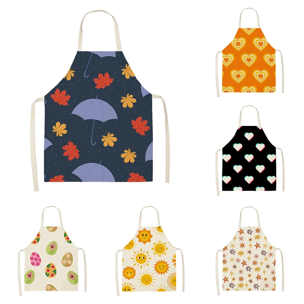 Кухонный Фартук для женщин и мужчин льняной водонепроницаемый в стиле бохо