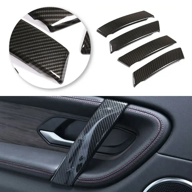 ABS текстура из углеродного волокна/деревянное зерно внутренняя дверная ручка