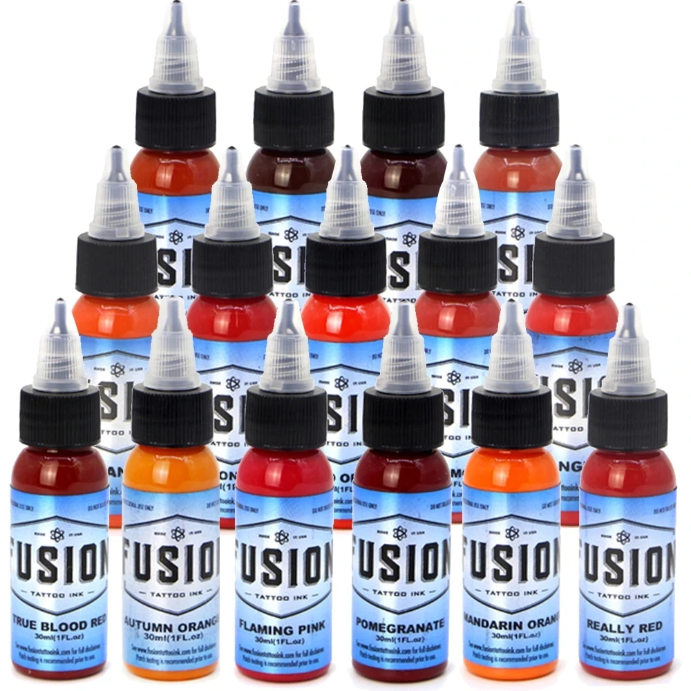 18 Colors 30ml 1 Bottle Natural Plant Professional Tattoo Ink for Safe Tattoos and Body Art Lasting Permanent Tattoo Pigments