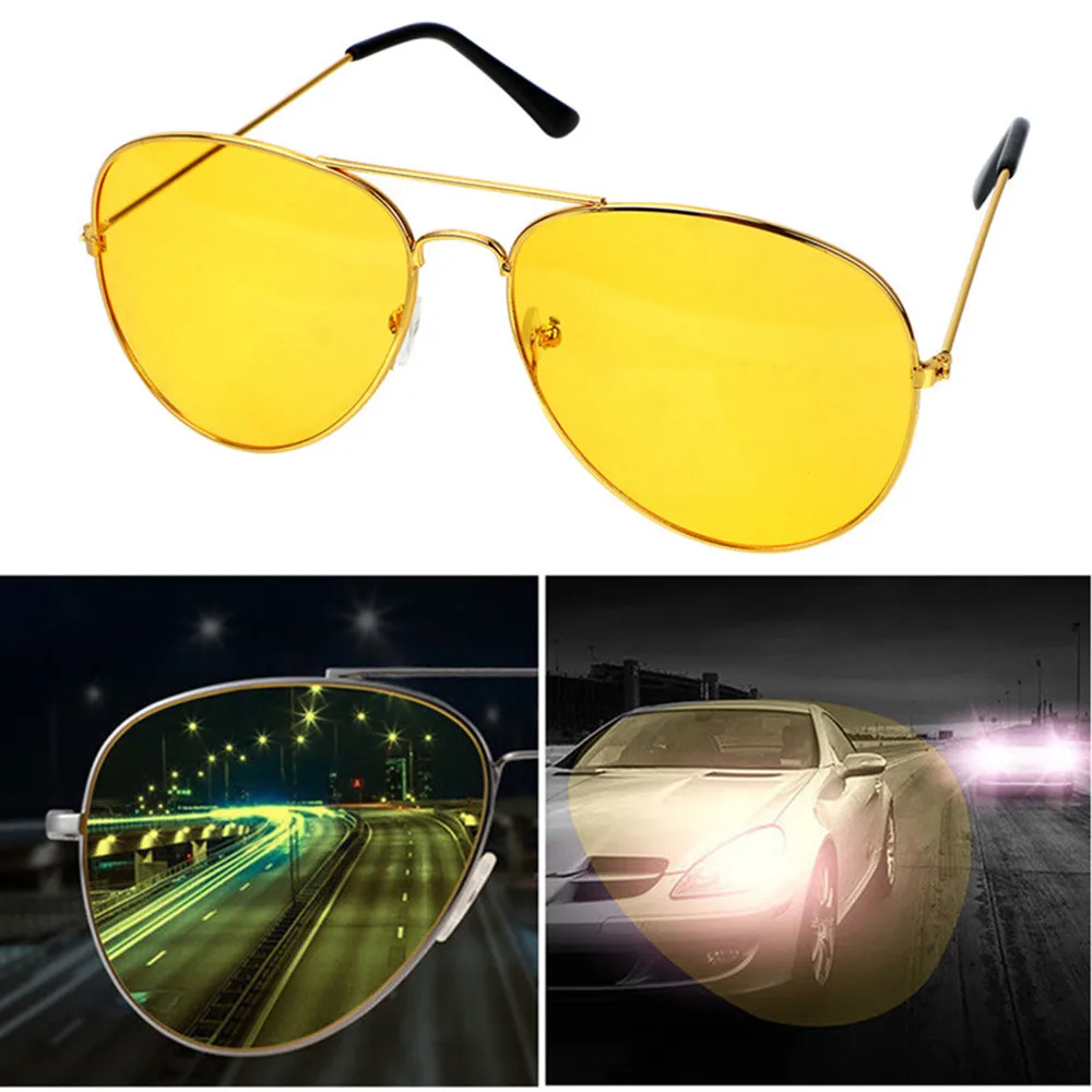 Anti-Glare Night Vision Driver Goggles Night Driving Enhanced Light Glasses Fashion Sunglasses Goggles Car Driving Glasses