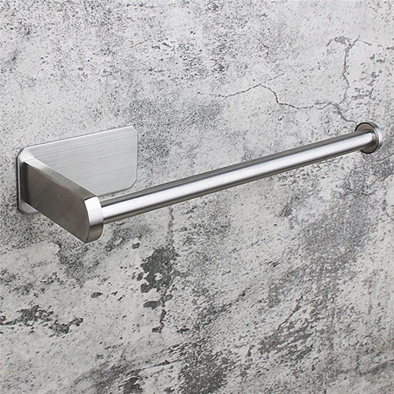 

Bathroom Paper Stainless Straight Rack Rack Towel Towel Rack Steel Kitchen Towel Storage Rack Bathroom Paper Brushed
