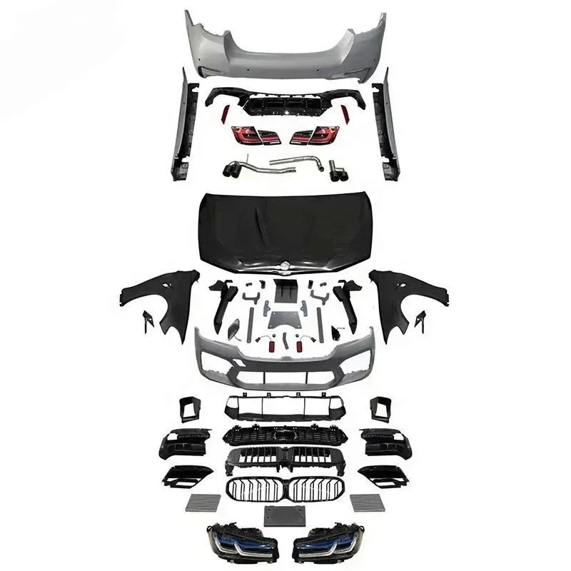 Автомобильный бампер F10 F18 обновление до 2022 года G30 Lci M5 фары задние фонари капот