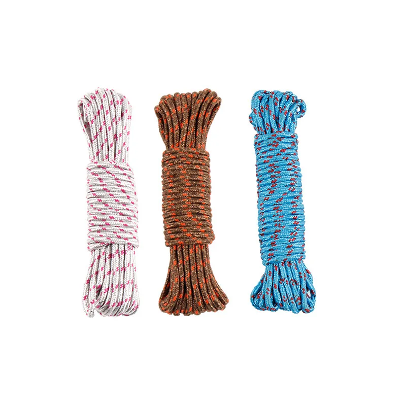 

Портативная противоскользящая ветрозащитная бельевая веревка для белья Сушилка для одеял толстая нейлоновая веревка 10/20 м бельевая веревк...