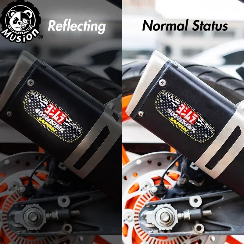 Выхлопная наклейка термостойкий 3D алюминиевый материал водонепроницаемая на