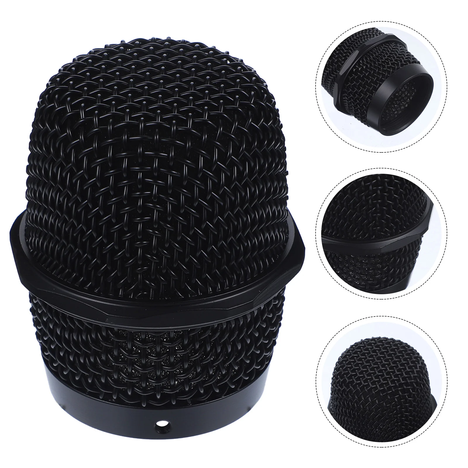 

Metal Microphone Grille Microphone Mesh Head Metal Heads Replacement Grille Wireless Supplies Parts
