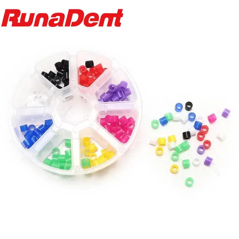 

160 pcs/box Dental Code Rings Standard Color Recognition Colorful Rings Soft silicone Fit all hand instruments Dentist materials