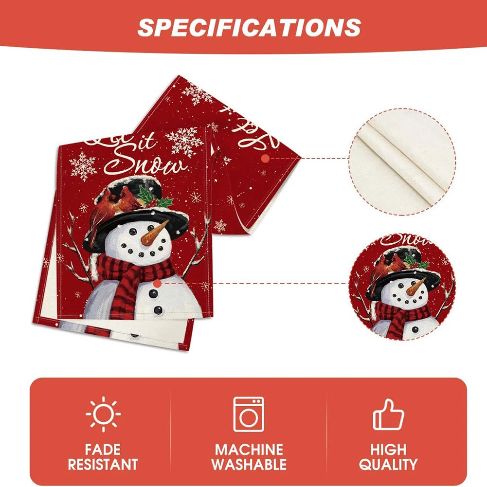 Подставки для рождественской елки льняные нескользящие коврики стола