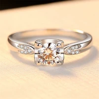 sherich hot sale moissanite open heart diamond ring 925 sterling silver 0 5ct jewelry women luxury girls party gift