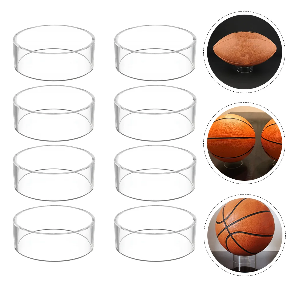 

Stand Holderdisplay Baseball Basketballacrylic Rack Sphere Football Transparent Storage Round Volleyball Base Rings Ringcrystal
