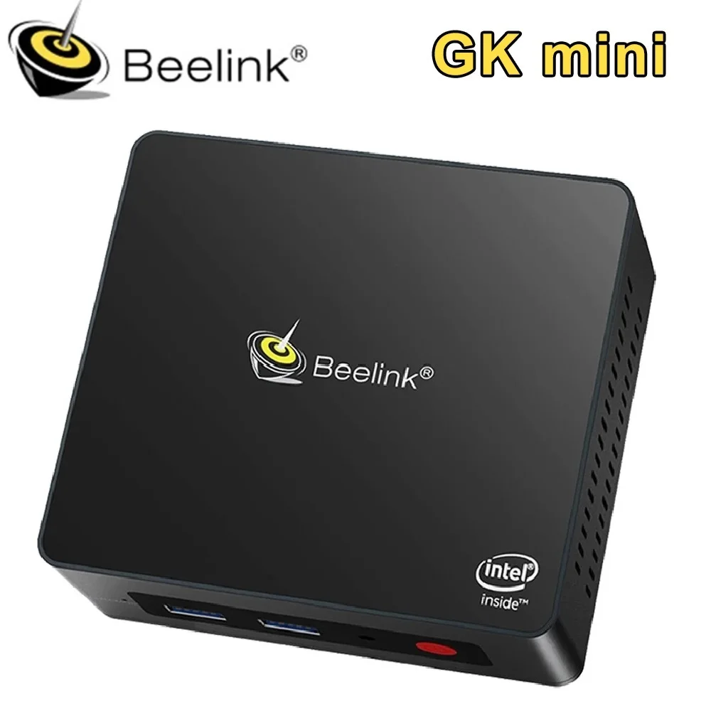 

Beelink GK Mini Intel Celeron J4125 Windows 10 Pro Quad Core Mini PC DDR4 Mini Computer 4K Dual HDMI Dual WiFi BT4.0 1000 LAN