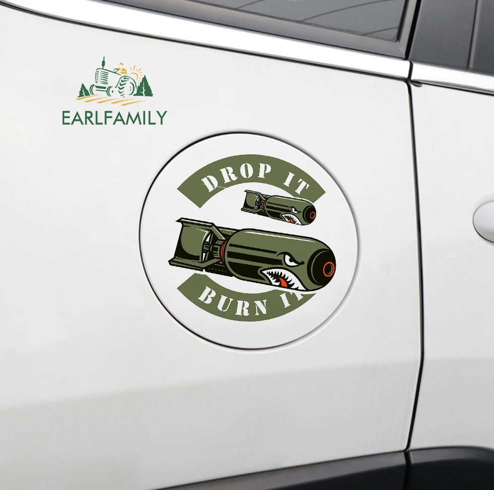 EARLFAMILY 13 см для Bomb Drop It Burn аниме наклейки на фургон устойчивые к царапинам багажник