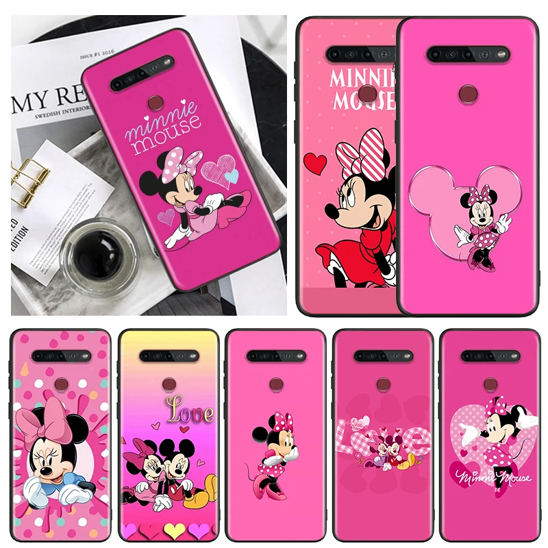 

Minnie Mickey Mouse Hot Phone Case Black For LG Q60 V60 V50S V50 V40 V35 V30 K92 K71 K61 K62 K51S K42 K41S K50S K22 G8S ThinQ