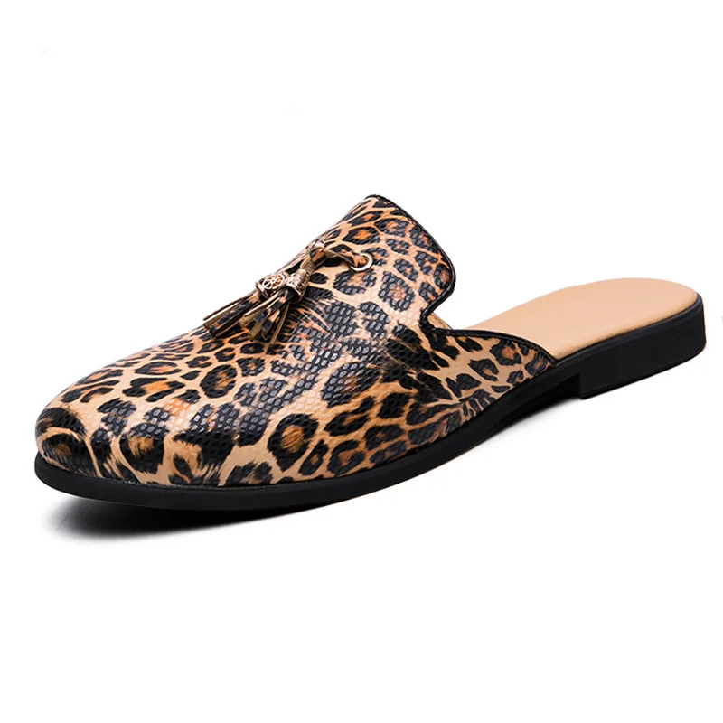 

Large Size 38-46 Men Half Dress muller shoes Half Loafers Breathable Slippers