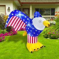 5 2 ft patriotic independence day inflatable american spreading bald eagle lighted blowup party decoration outdoor indoor garden