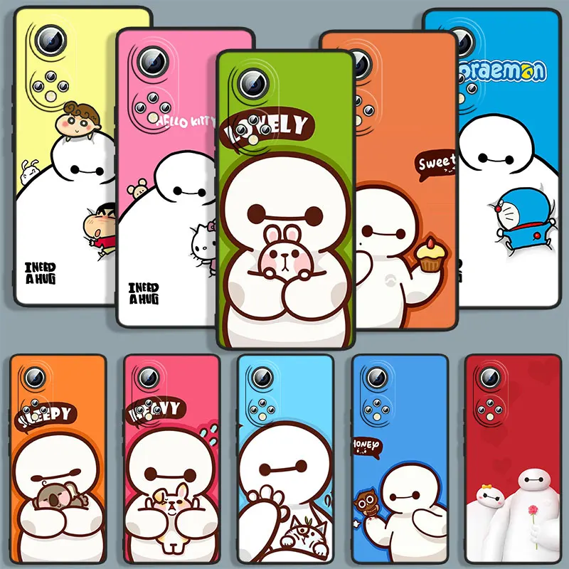 

Big Hero 6 Baymax Phone Case For Huawei Honor 10 10X 10i 20S V20 20 30 30i 30S X30 50 60 X8 70 SE Black