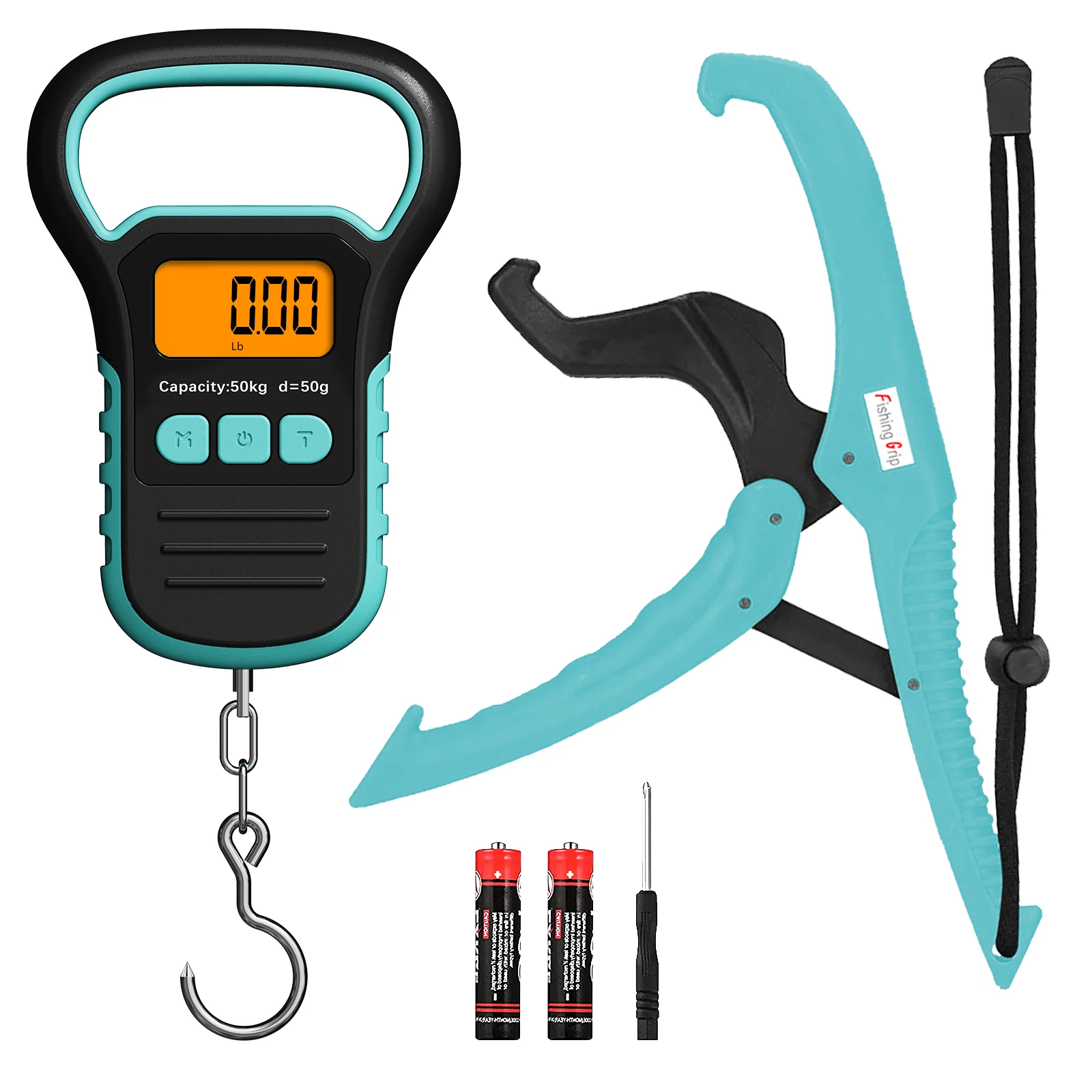 Цифровые водонепроницаемые рыболовные Весы с зажимом для губ линейка 110lb/50 кг