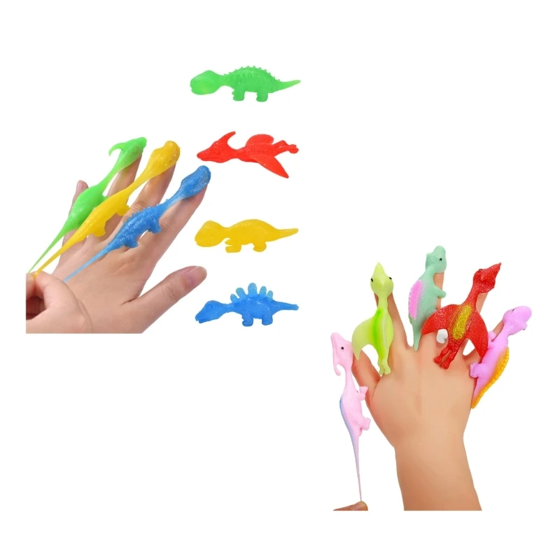 

Рогатки с динозаврами на палец, декомпрессионная игрушка для вечеринки, карнавала для мальчиков и девочек