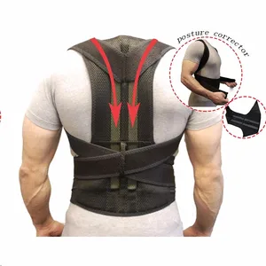 Male Female Adjustable Magnetic Posture Corrector Sports Safety Back Shoulder Support Belt Corset Sp in USA (United States)