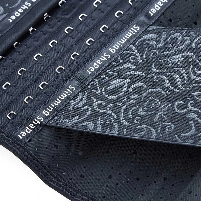 Латексный корсет для тренировки талии длинный боди-шейпер из латекса 25 стальных