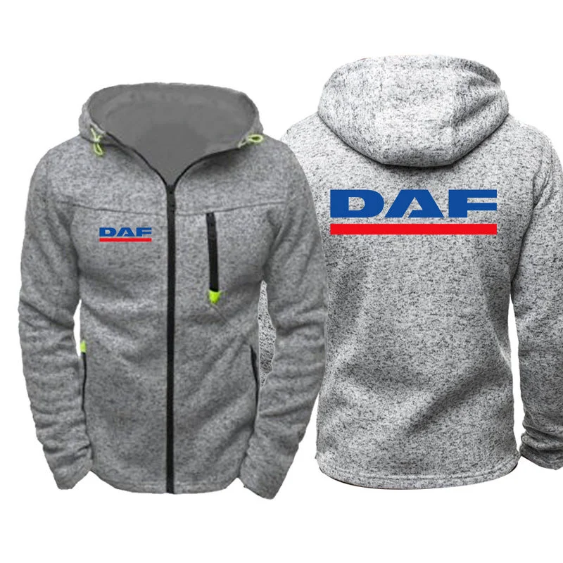 

Fashion Men's hoodie Fashion DAF Outwear Jacket Zipper Hooded High Quality hip hop Harajuku Casual Hoody sweatshirts