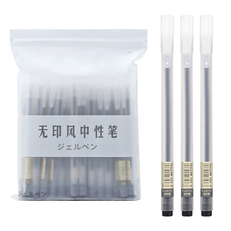 

Gel Pen Set 50 Pcs/lot Black Neutral Pen Student Exam Office Signature Black Pen Cute Stationary Supplies