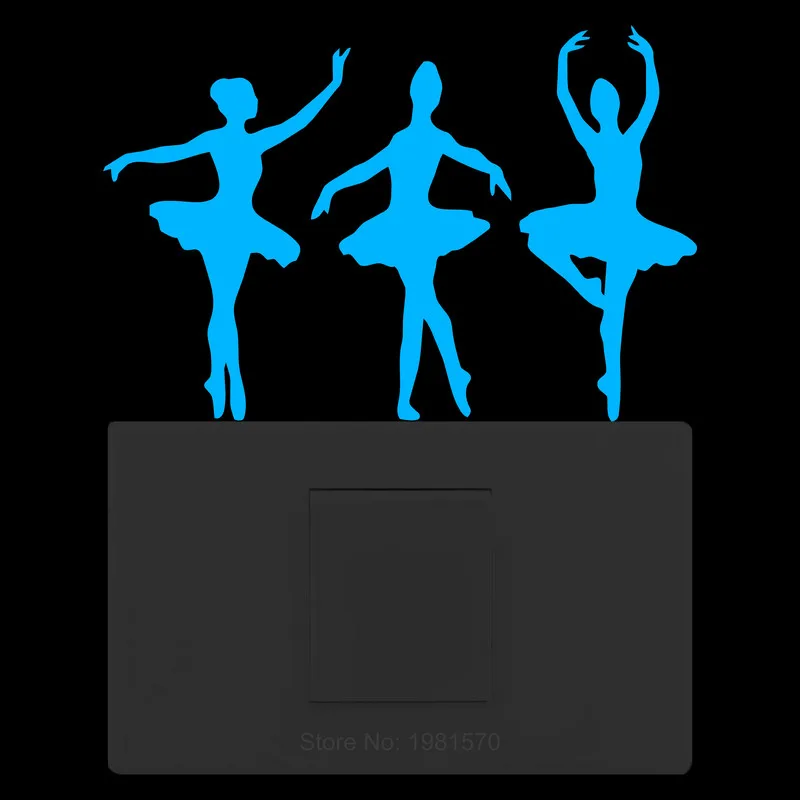 Светящиеся наклейки балерина девочка Балерина Танцевальная тренировочная