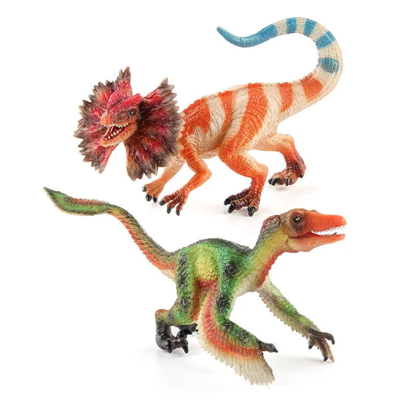 

Children's Animal Dinosaur Model Solid Jurassic Arizona Dilophosaurus Lizard Bird Raptor Ornament Dinosaur